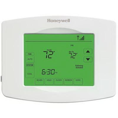 Honeywell Touchscreen 3 Heat/2 Cool Wifi Programmable Thermostat, White