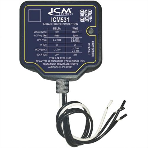 ICM™ ICM531 Surge Protective Device, 480 VAC, 277/480 VAC, 150000 A Max Discharge Current, 200 kA Short Circuit