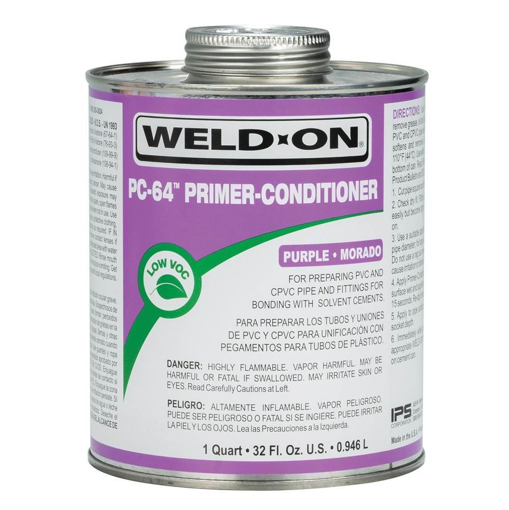 Weld-On® PC-64 Series 10872 Cleaner, Liquid, Purple, Ethereal, 1 qt, Can