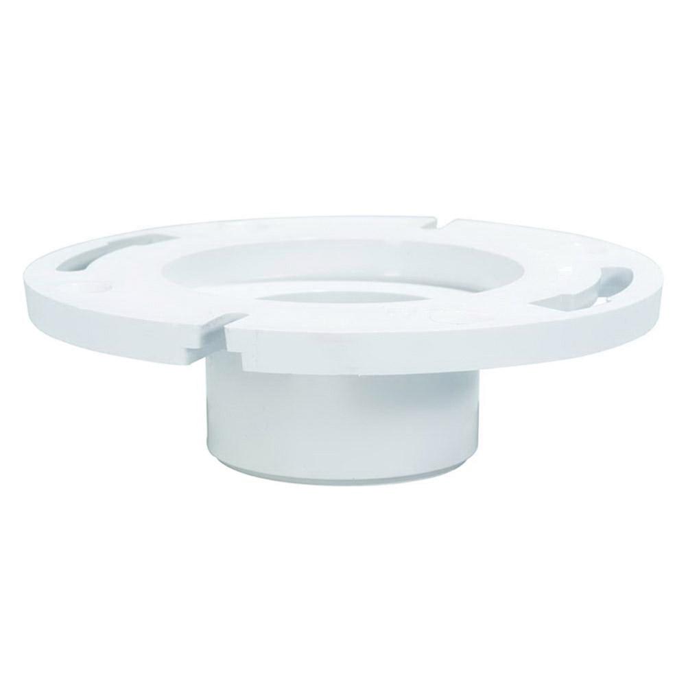 IPS® 86149 Flush-Tite Closet Flange Without Knockout, 3 in Pipe, Solvent Weld, PVC