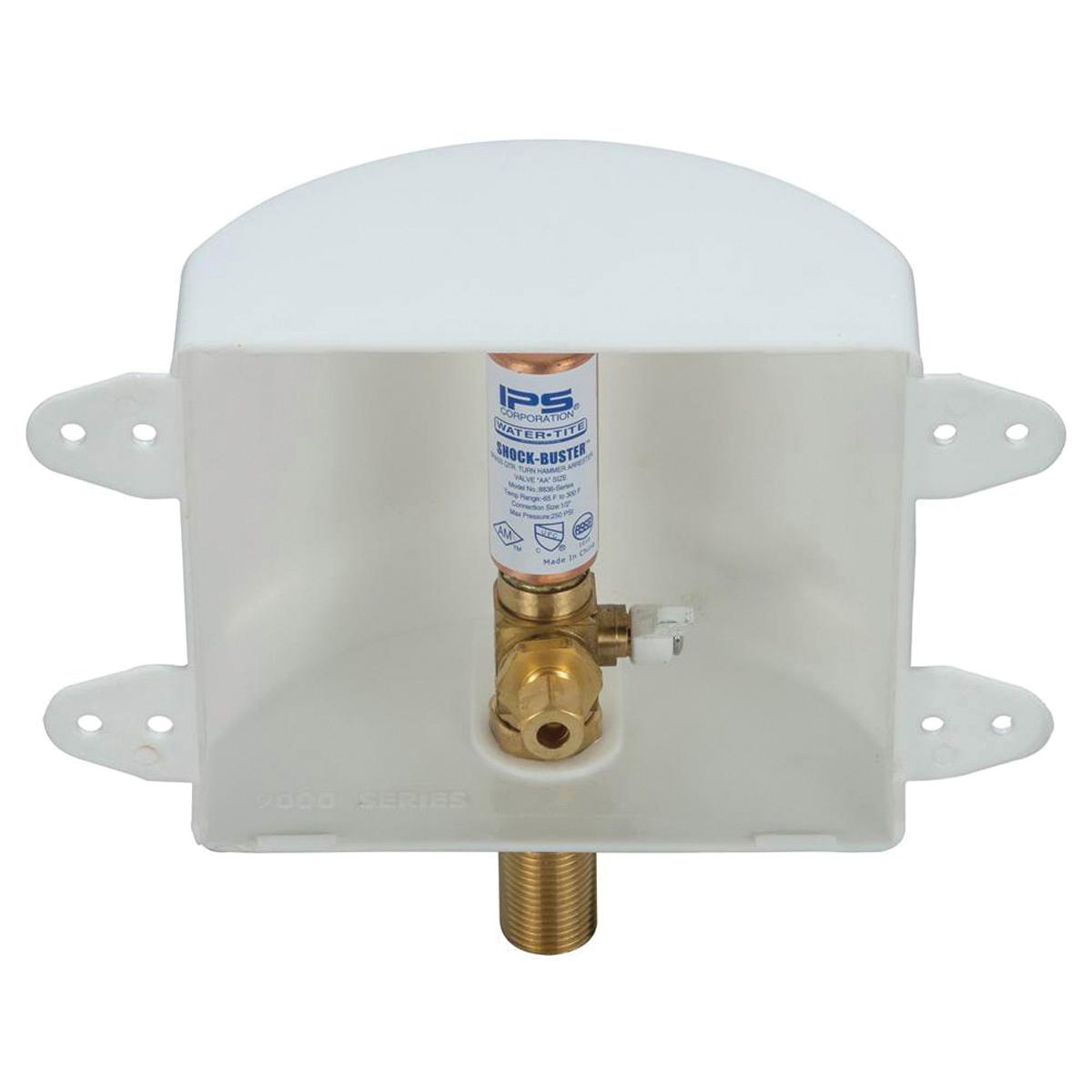 IPS® AB Series AB9700HA 87978 Ice Maker Outlet Box With Arrester Valve, 1/2 in, Sweat, Quarter-Turn Valve, Plastic Box thumbnail 4