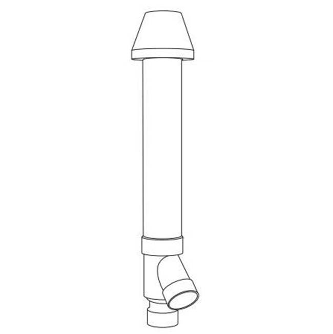2 in. x 16 in. PVC IPEX Concentric Termination Vent Kit