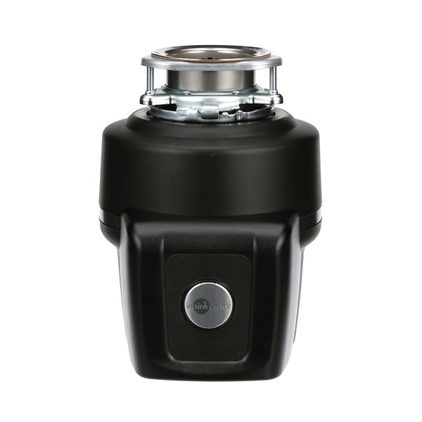 Insinkerator® Pro Series 79063-ISE Garbage Disposal, 120 V, 1 hp, 1725 rpm, Stainless Steel, Black Enamel