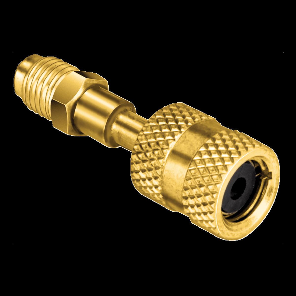 JB Industries QC-13445-134A Quick Adapter, 1/2 in Female ACME x 1/4 in Flared, Brass