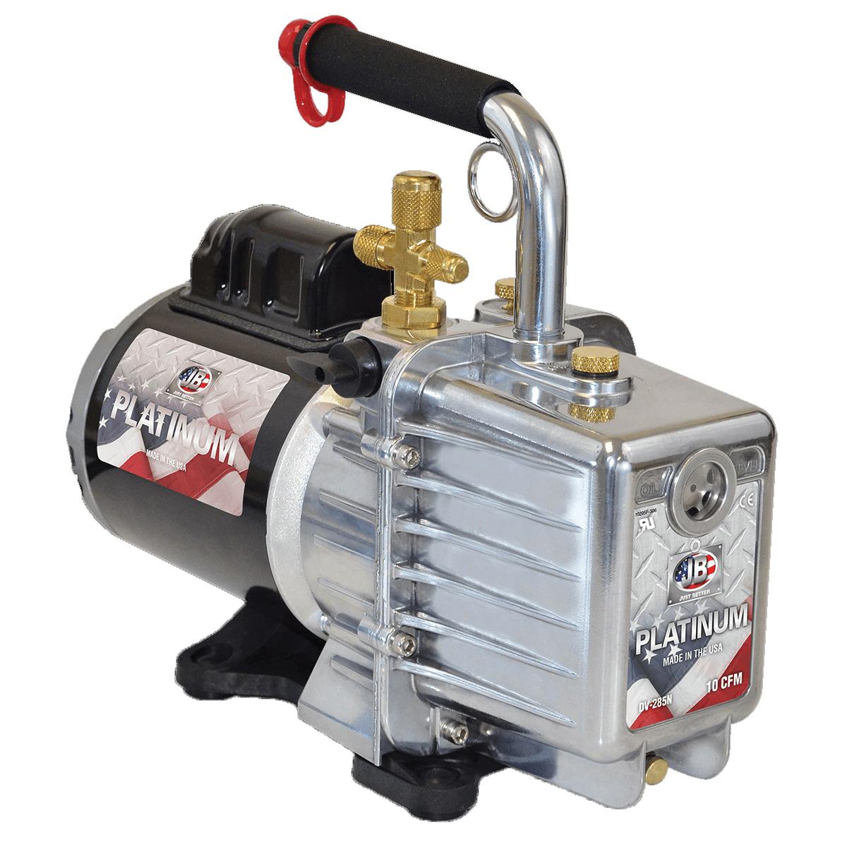 JB Industries Platinum® Series REPAIRJBI Vacuum Pump, 115 V, 1/2 hp, 1/2 in, 10 cfm, 15 um Max Vacuum