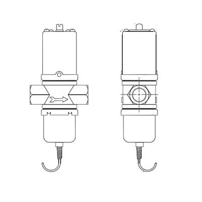 Johnson Controls V46AA-1C Penn Pressure Actuated Water Regulating Valve, 3/8 in Nominal, NPT, 2.5 gpm, 150 psi