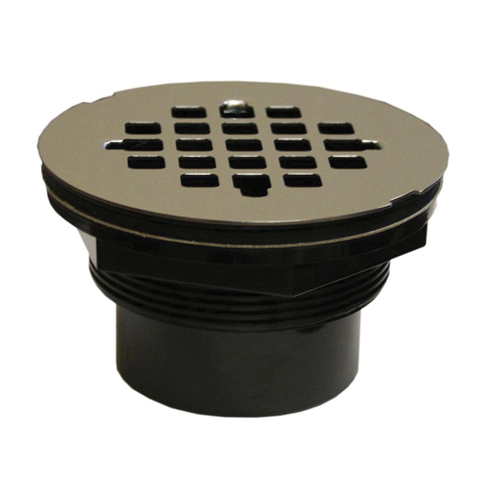 PlumBest PVC Shower Floor Drain with Stainless Steel Strainer