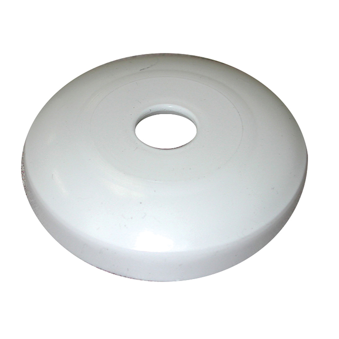 Jones Stephens™ E16075 Escutcheon Shallow Flange, IPS Connection, Fits Pipe Size: 3/4 in, HDPE, White