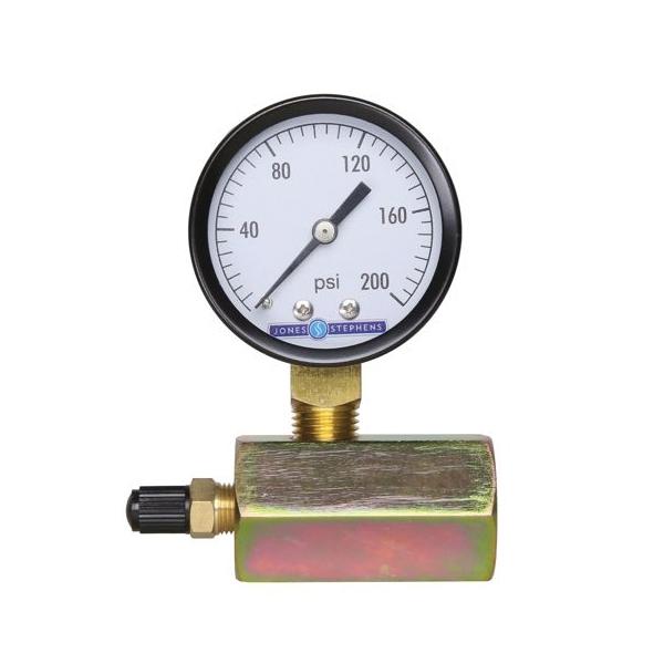 Jones Stephens™ G64200 Gas Test Gauge Assembly, 2 in Dial, 0 to 200 psi, 3/4 in thumbnail 2