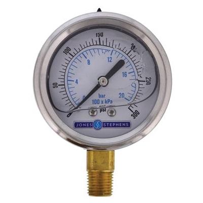 Jones Stephens™ J40557 Pressure Gauge, 2-1/2 in Dial, 0 to 300 psi, 1/4 in thumbnail 2