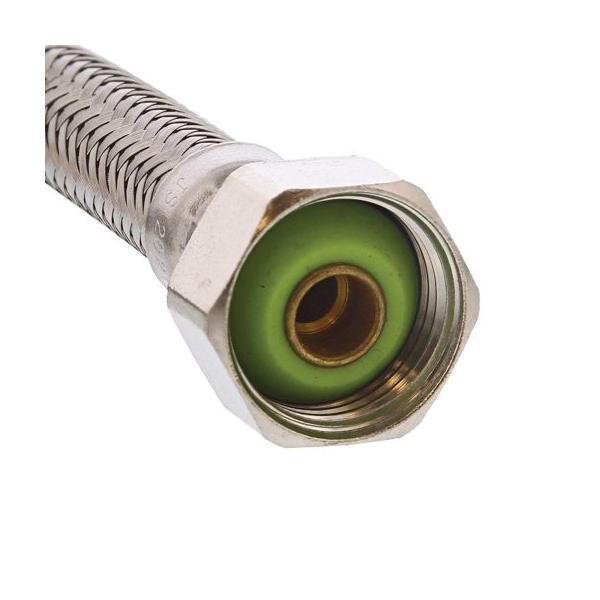 Jones Stephens™ S04209 Faucet Connector, 1/2 x 1/2 in, Compression x FIP, 30 in L, Stainless Steel thumbnail 2