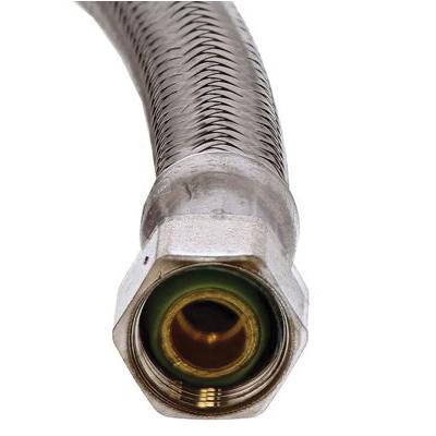 Jones Stephens™ S04234 Dishwasher Connector, 3/8 in, Compression, 60 in L, Stainless Steel