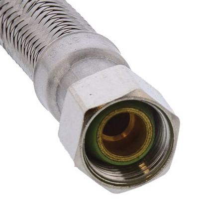 Jones Stephens™ S04270 Dishwasher Connector, 3/8 in, Compression, 20 in L, Stainless Steel