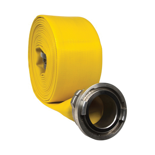 KEY HOSE Pro-Flow RC60-450Y-100-STRZ Industrial Hose, 6 in Nominal, 100 ft L, Polyester Tube, Yellow