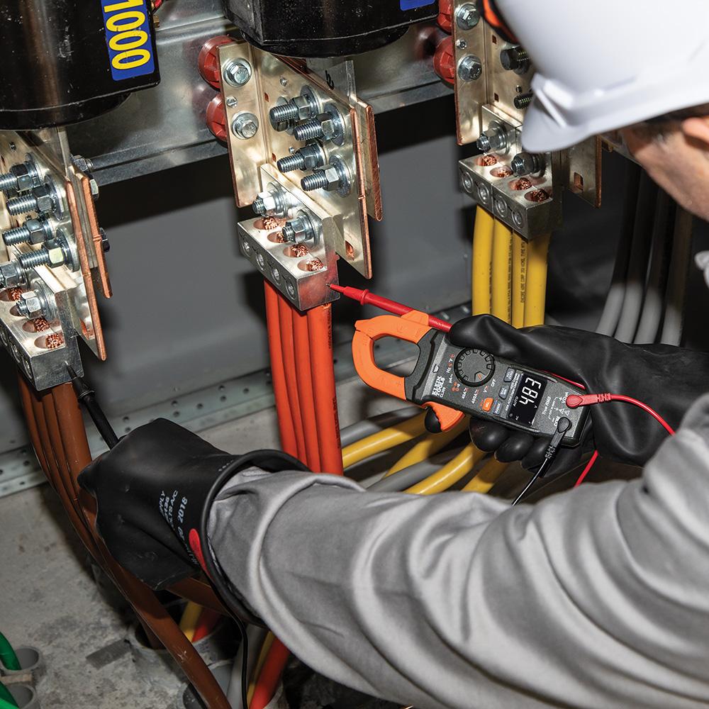 KLEIN TOOLS&reg; CL390 AC/DC Digital TRMS Clamp Meter, 600 V, 400 A, 40 MOhm, 1.6 in Jaw