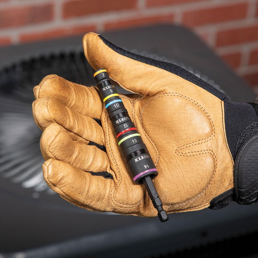 KLEIN TOOLS&reg; 32933M Socket Set, 1/4 in Drive, Impact Rated, 6 -Point, 4 -Piece