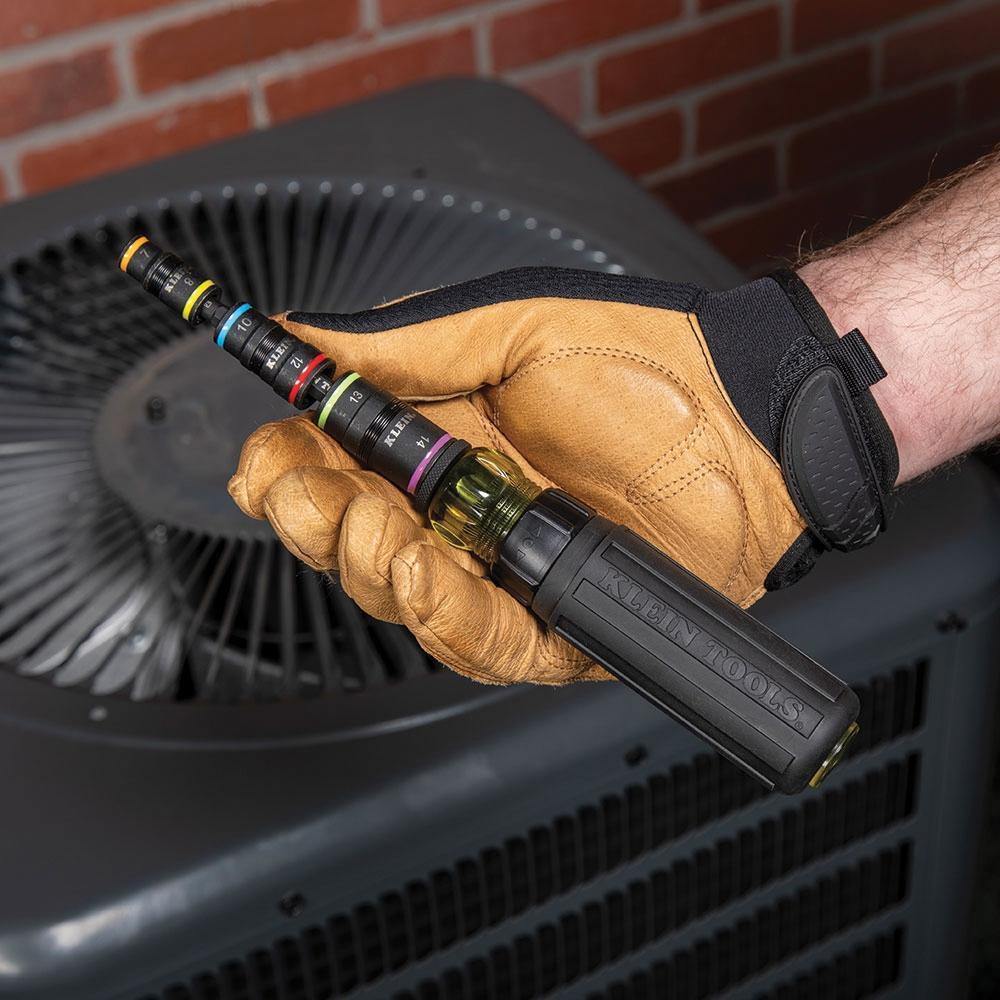 KLEIN TOOLS&reg; 32933M Socket Set, 1/4 in Drive, Impact Rated, 6 -Point, 4 -Piece