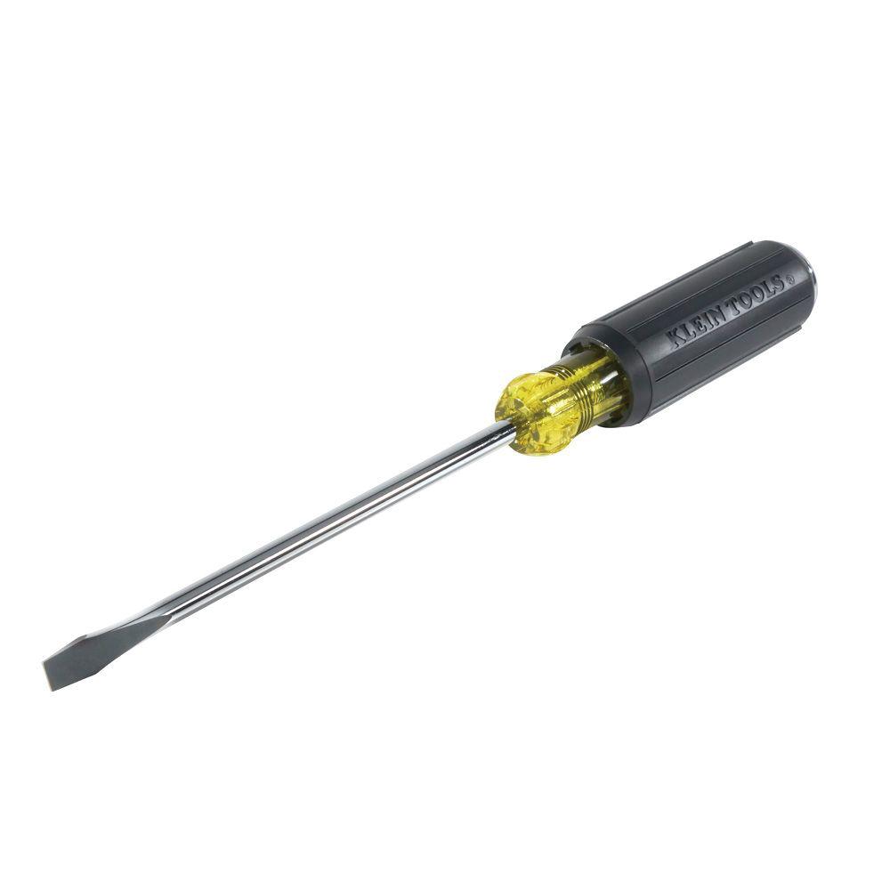 KLEIN TOOLS® 602-7DD Steel Round Slotted Cushion Grip Demolition Driver 5/16 inch x 12-3/8 inch, Chrome thumbnail 4