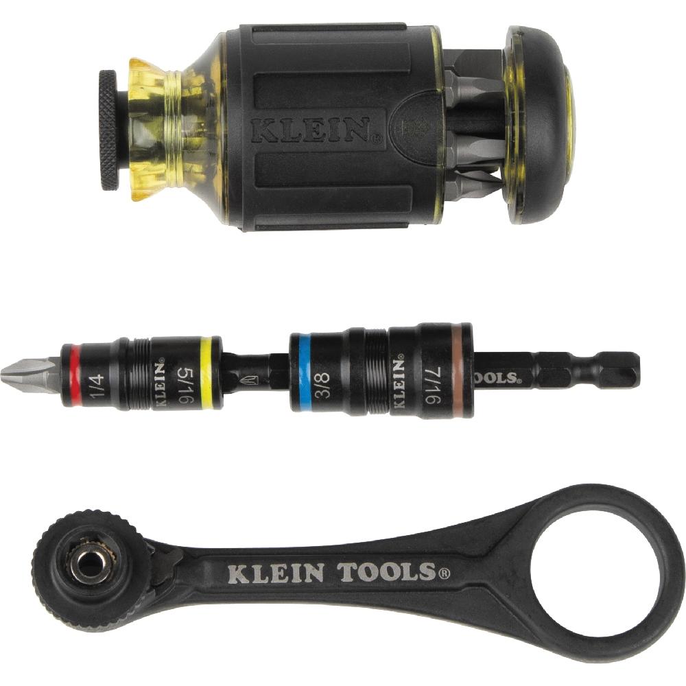 KLEIN TOOLS&reg; 85515HD Multi-Bit Nut Driver, 8 in OAL