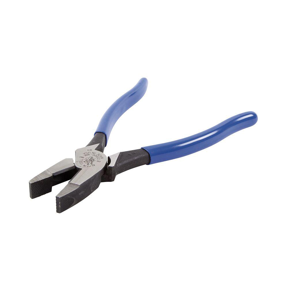 KLEIN TOOLS® D2000-9NE Lineman's Plier, 9-3/8 in OAL, 1-3/8 in Cutting Capacity, 1-1/4 in W Jaw, 1-19/32 in L Jaw thumbnail 2