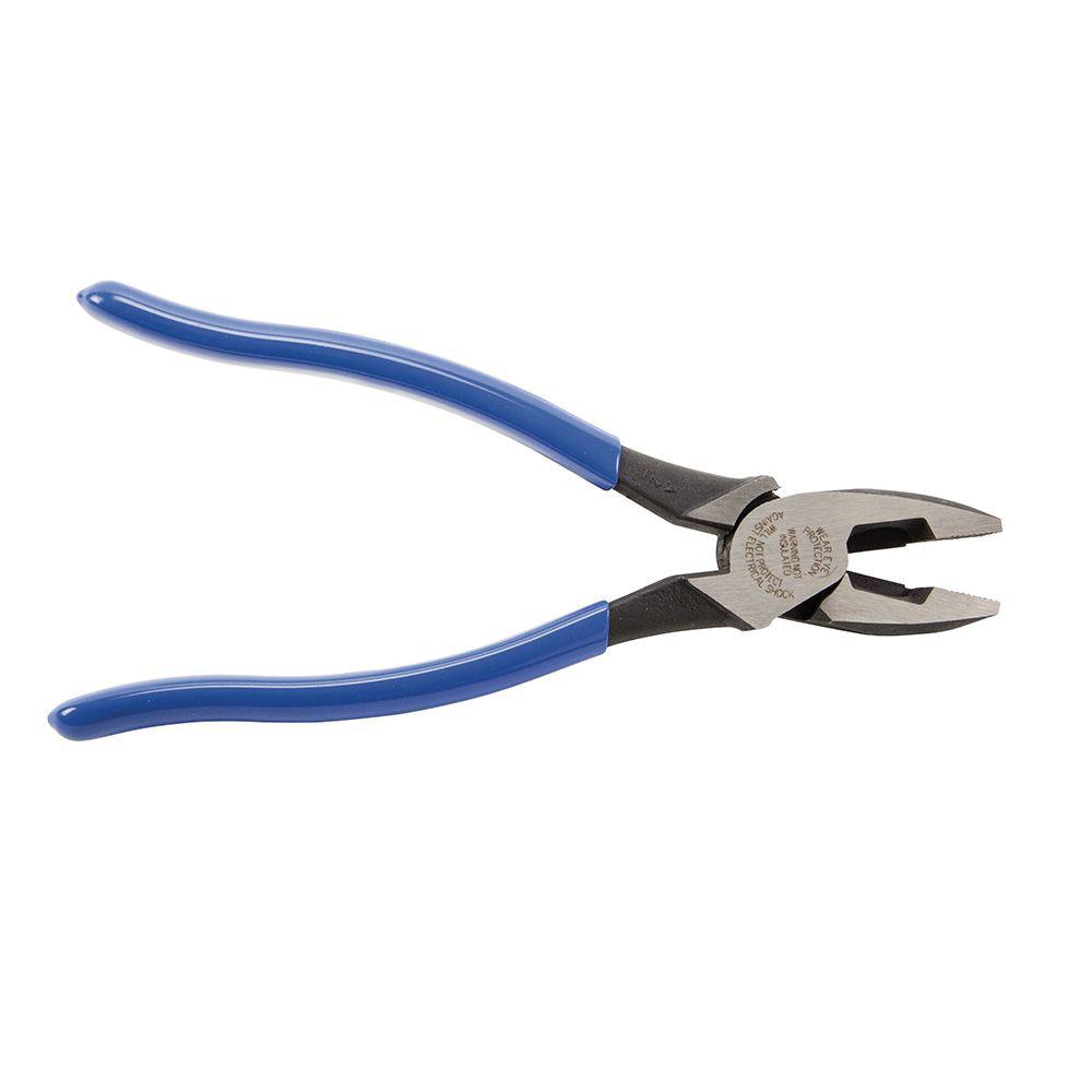 KLEIN TOOLS® D2000-9NE Lineman's Plier, 9-3/8 in OAL, 1-3/8 in Cutting Capacity, 1-1/4 in W Jaw, 1-19/32 in L Jaw thumbnail 4