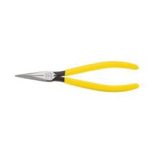 KLEIN TOOLS® D3148 Plier, 8-1/8 in OAL, 1-15/16 in L Jaw, Plastic-Dipped Handle, Knurled Jaw