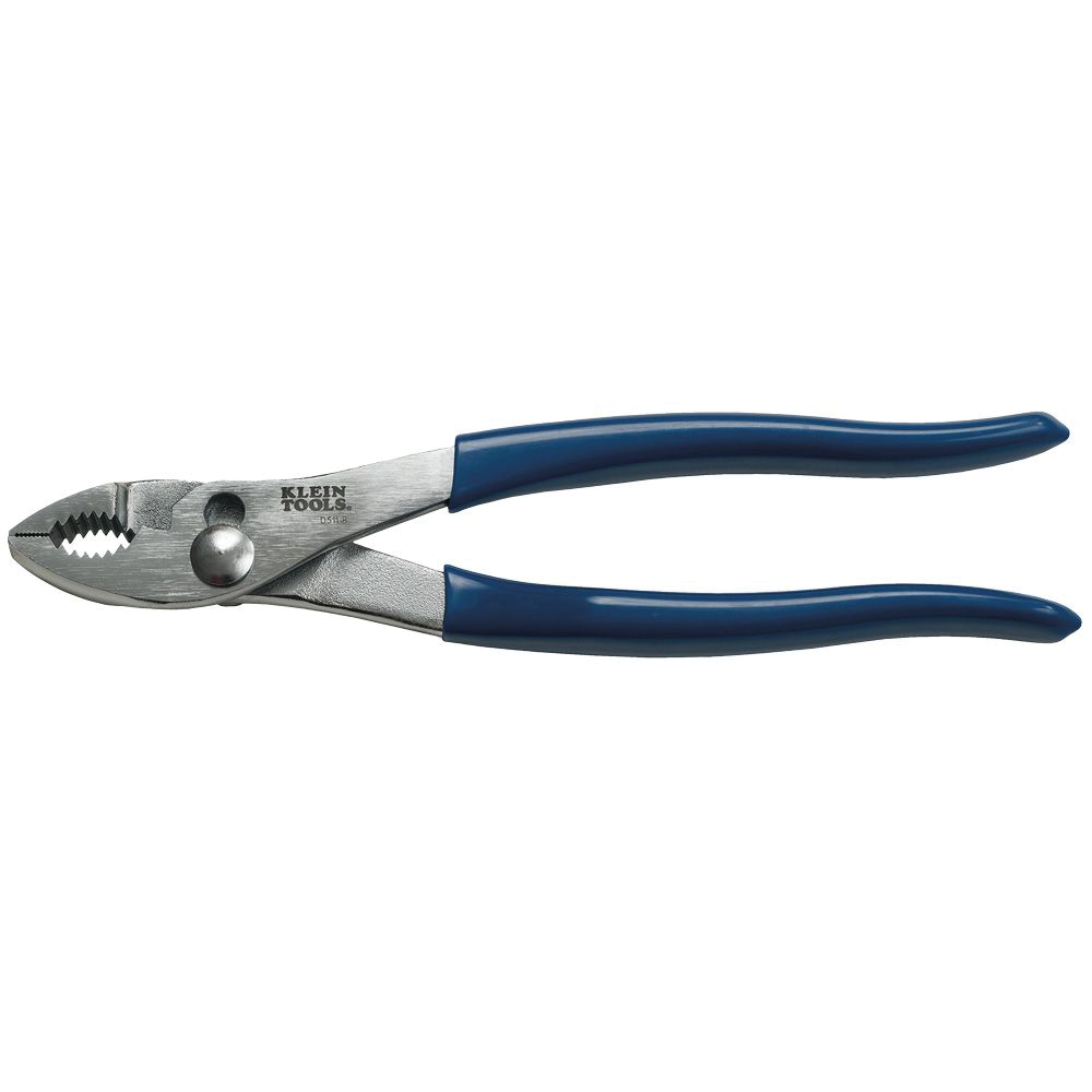 KLEIN TOOLS® D511-8 Slip Joint Pliers, 8-1/16 in OAL, 4-1/2 in Cutting Capacity, 1-1/4 in W Jaw, 1-3/8 in L Jaw