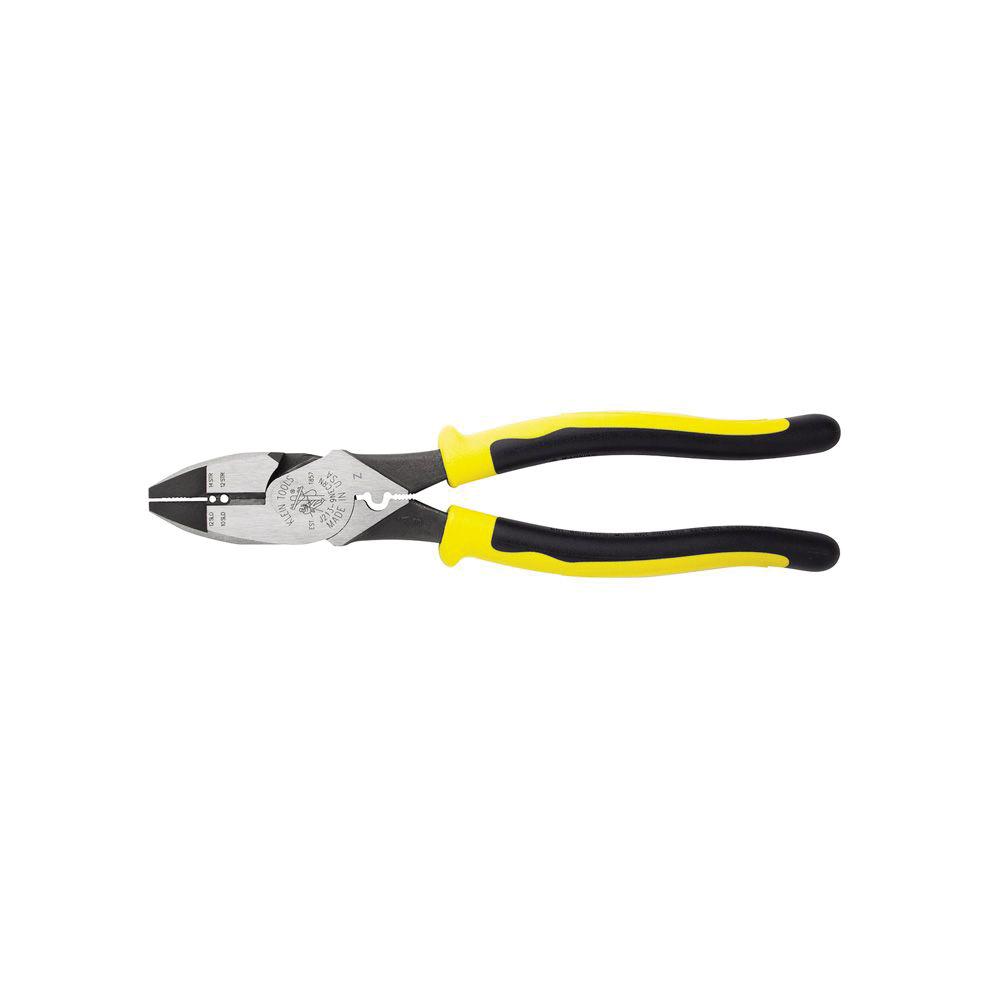 KLEIN TOOLS&reg; J213-9NECRN Wire Stripping Plier, 9-1/2 in OAL, 12 to 10 AWG Cutting Capacity, 1-1/4 in W Jaw, Knurled Jaw