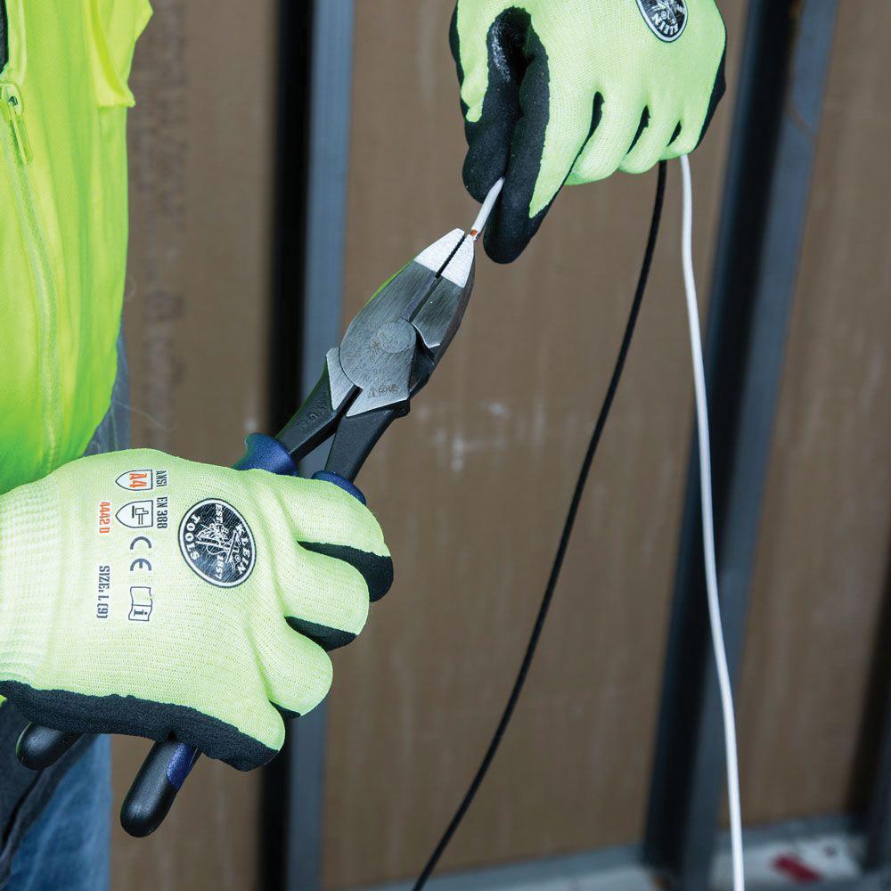 KLEIN TOOLS® J213-9NE Journeyman Side Cutting Plier, 9-1/2 in OAL, 1-7/16 in Cutting Capacity, 5/8 in Jaw Opening