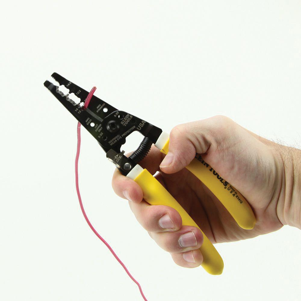 KLEIN TOOLS® Klein-Kurve® K1412 Dual Cable Stripper/Cutter, 7-3/4 in OAL, 12 AWG, 14 AWG Cable/Wire thumbnail 2