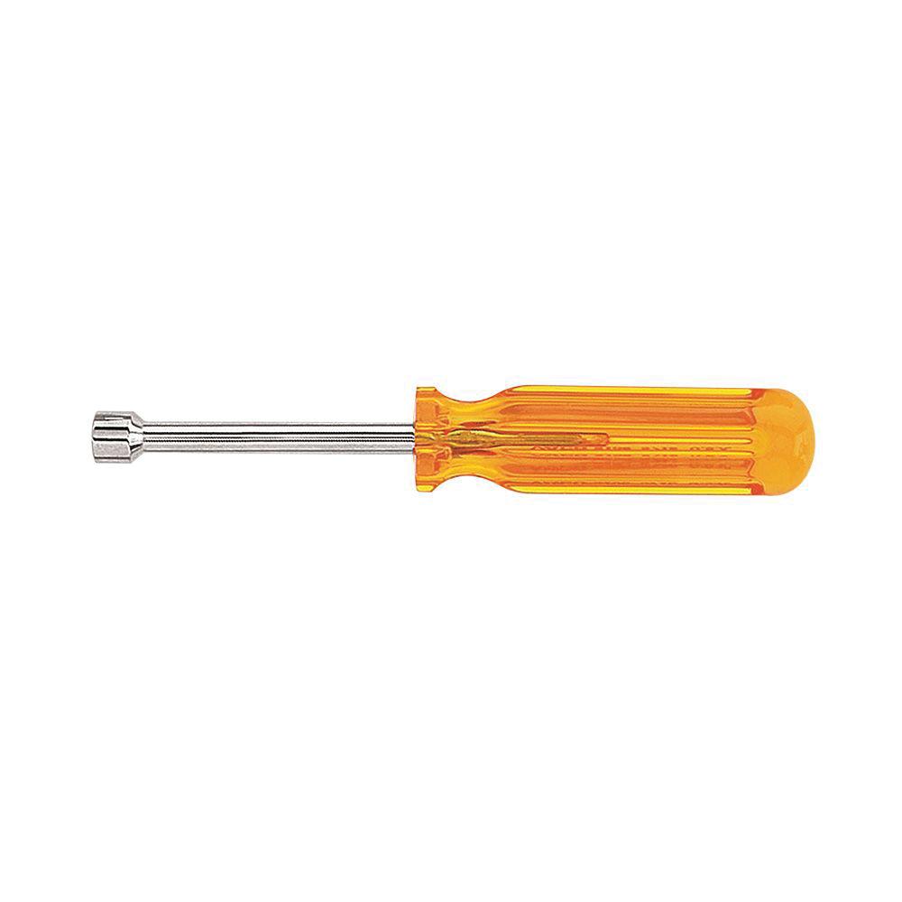 KLEIN TOOLS® S10 Nut Driver, 3 in Shank, Hollow Shank, 6-5/8 in OAL