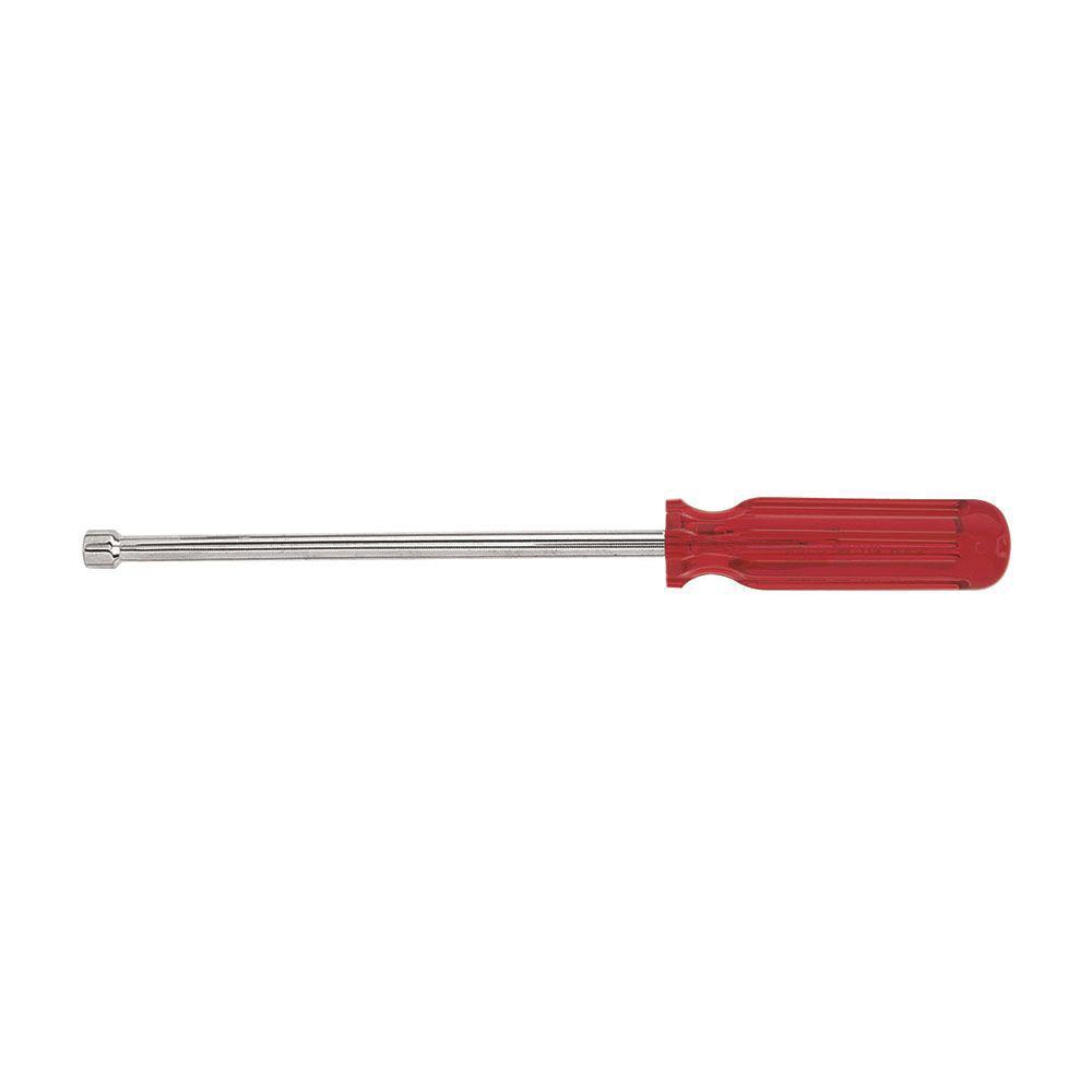 KLEIN TOOLS® S86 Nut Driver, 6 in Shank, Hollow Shank, 9-5/8 in OAL