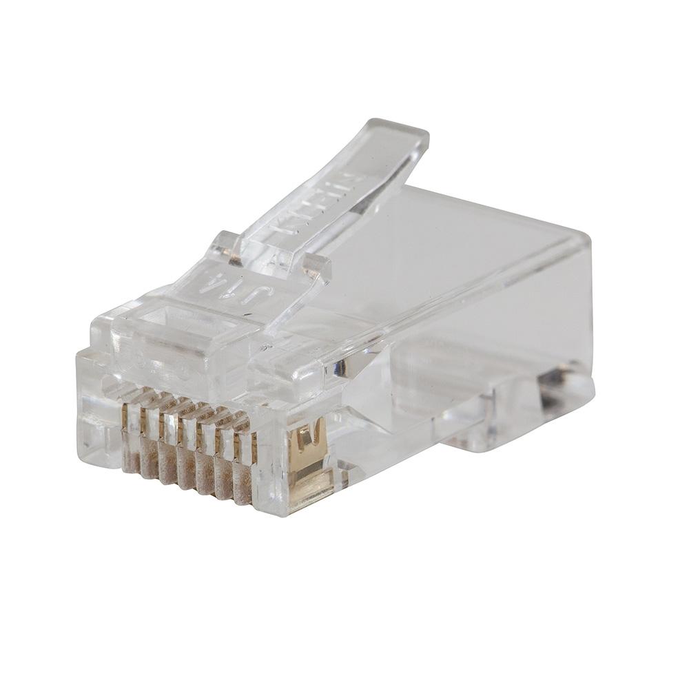 KLEIN TOOLS® Pass-Thru™ VDV826-702 Modular Data Plug, RJ45 Connector, 8-Contact, 8-Position, PVC Housing