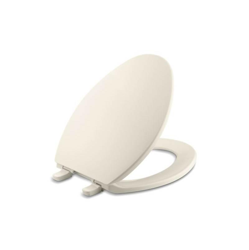 Kohler K-4774 Brevia™ Q2™ Advantage™ Solid Polypropylene Closed-Front Elongated Toilet Seat, 17-13/16 inch L x 14-3/16 inch W x 3/4 inch D, Almond