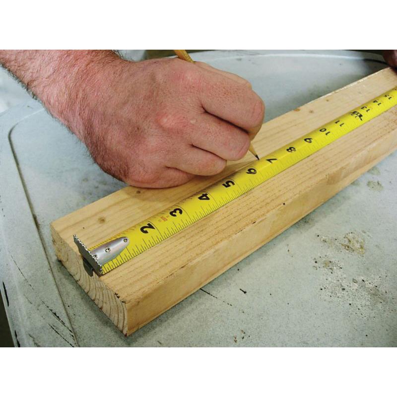 Komelon MagGrip Pro 30 Ft x 1 inch Nylon Coated Steel Blade Tape Measure with Magnetic Dual End Hook thumbnail 3