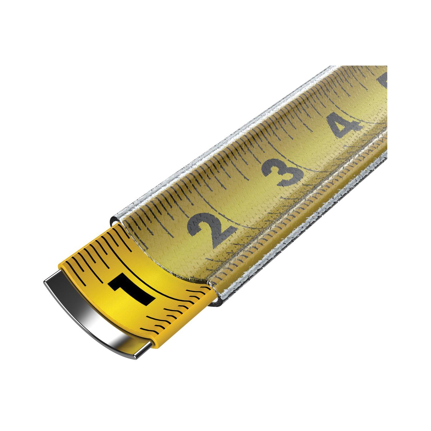Komelon MagGrip Pro 25 Ft x 1 inch Nylon Coated Steel Blade Tape Measure with Magnetic Dual End Hook thumbnail 3