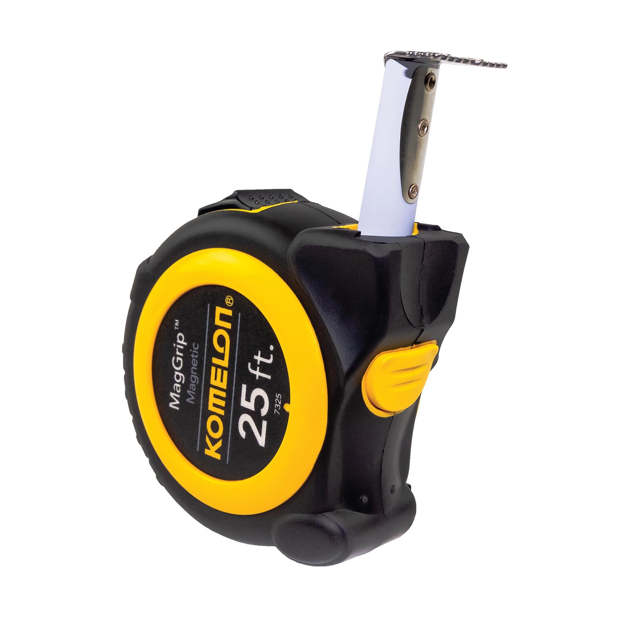 Komelon MagGrip Speedmark 25 Ft x 1 inch Acrylic Coated Steel Blade Tape Measure with Magnetic End Hook thumbnail 3
