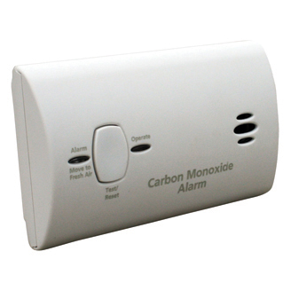 Kidde® 21025788 Carbon Monoxide Alarm, Electrochemical Sensor, Surface/Wall/Ceiling Mounting, White