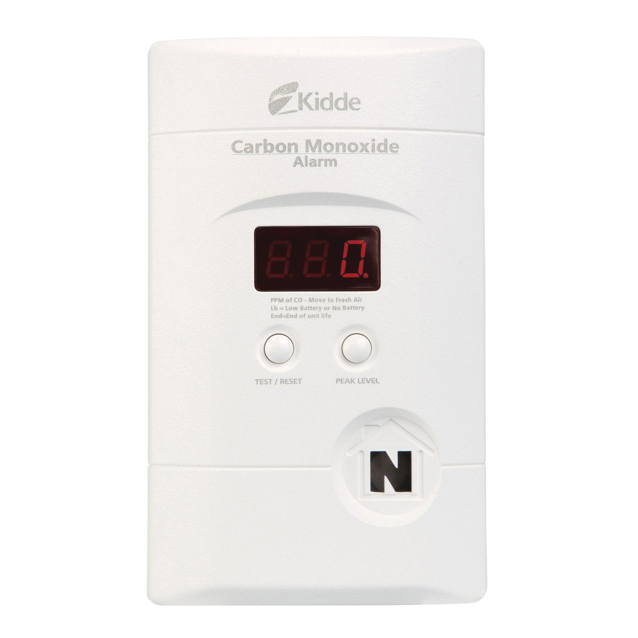 FENWAL CONTROLS KN-COPP-3 Carbon Monoxide Alarm, Electrochemical Sensor, Audible Alarm, 85 dBA, White