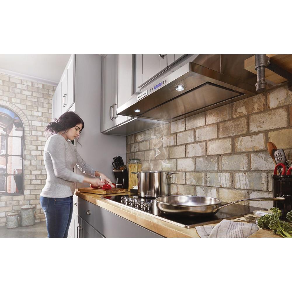KitchenAid® KCES556HSS Electric Cooktop With 5-Element, 36-5/16 in OAW, 21-3/4 in OAD, 5-Burner, Knob Control, 240 V