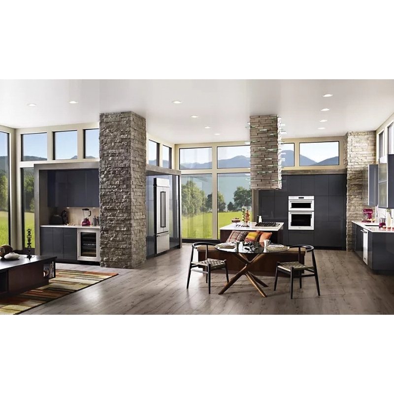 KitchenAid® KCGS356ESS Gas Cooktop, 36 in OAW, 21 in OAD, 19000 Btu/hr BTU, 5 -Burner, Knobs Control, Stainless Steel
