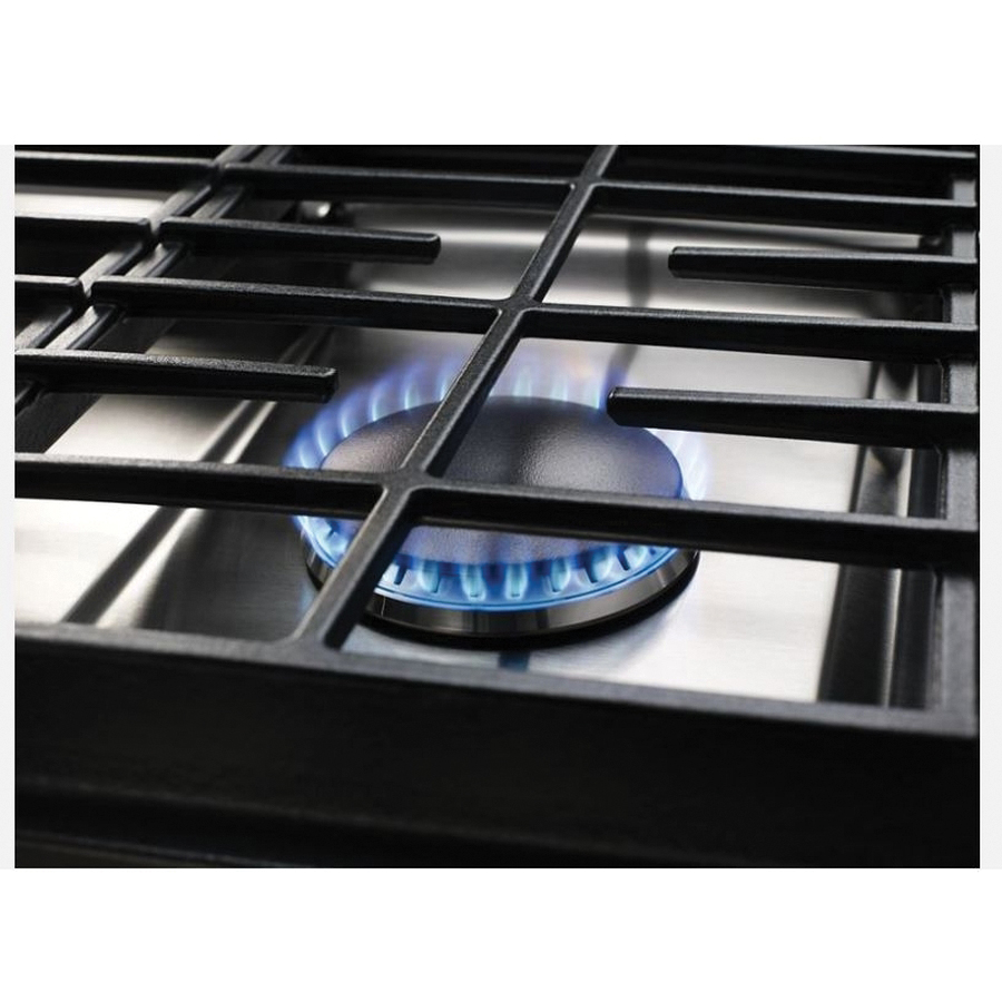KitchenAid® KCGS356ESS Gas Cooktop, 36 in OAW, 21 in OAD, 19000 Btu/hr BTU, 5 -Burner, Knobs Control, Stainless Steel thumbnail 2