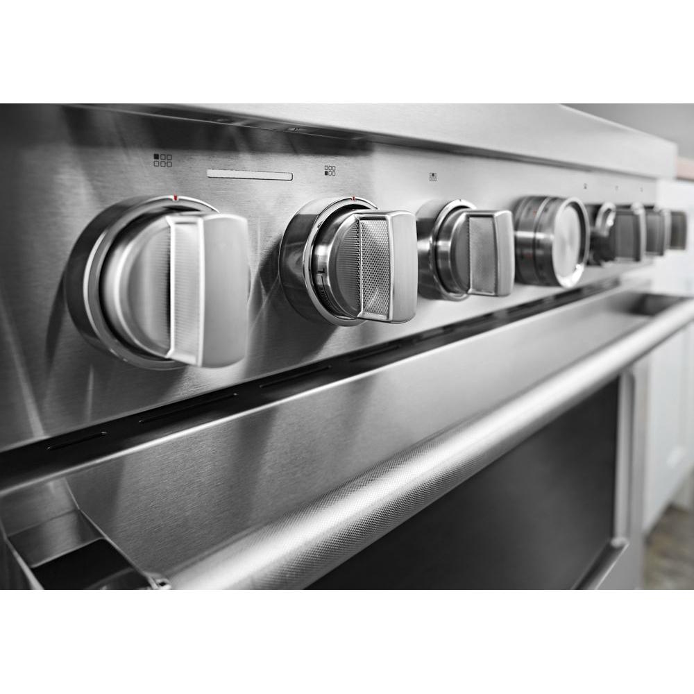 KitchenAid® KFGC506JSS Smart Commercial-Style Gas Range, 6 -Burner, 115 V, 29.9 in Oven Interior Width thumbnail 2