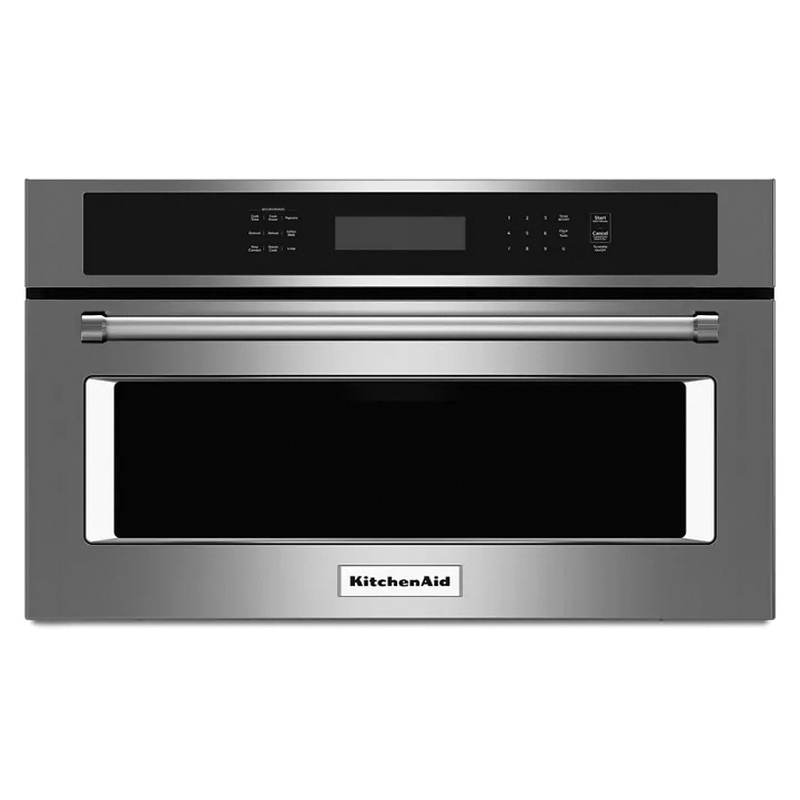 KitchenAid® KMBP100ESS Built-In Microwave Oven, Digital Display, Stainless Steel, 1200 W, 208/240 V thumbnail 3