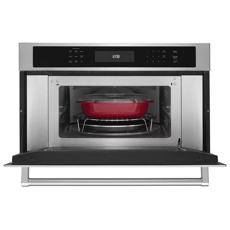 KitchenAid® KMBP100ESS Built-In Microwave Oven, Digital Display, Stainless Steel, 1200 W, 208/240 V thumbnail 4