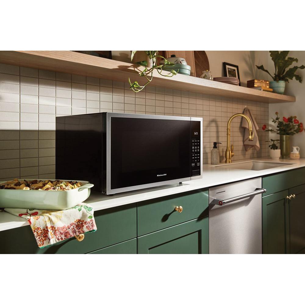 KitchenAid® KMCS122PPS Countertop Microwave With Auto-Functions, LED Display, PrintShield™ Stainless, 1200 W, 120 V thumbnail 3