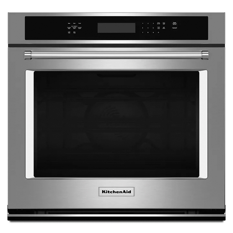 KitchenAid® KOSE500ESS Single-Wall Oven With Even-Heat™ True Convection, 5 cu-ft Capacity, Metal, Stainless Steel
