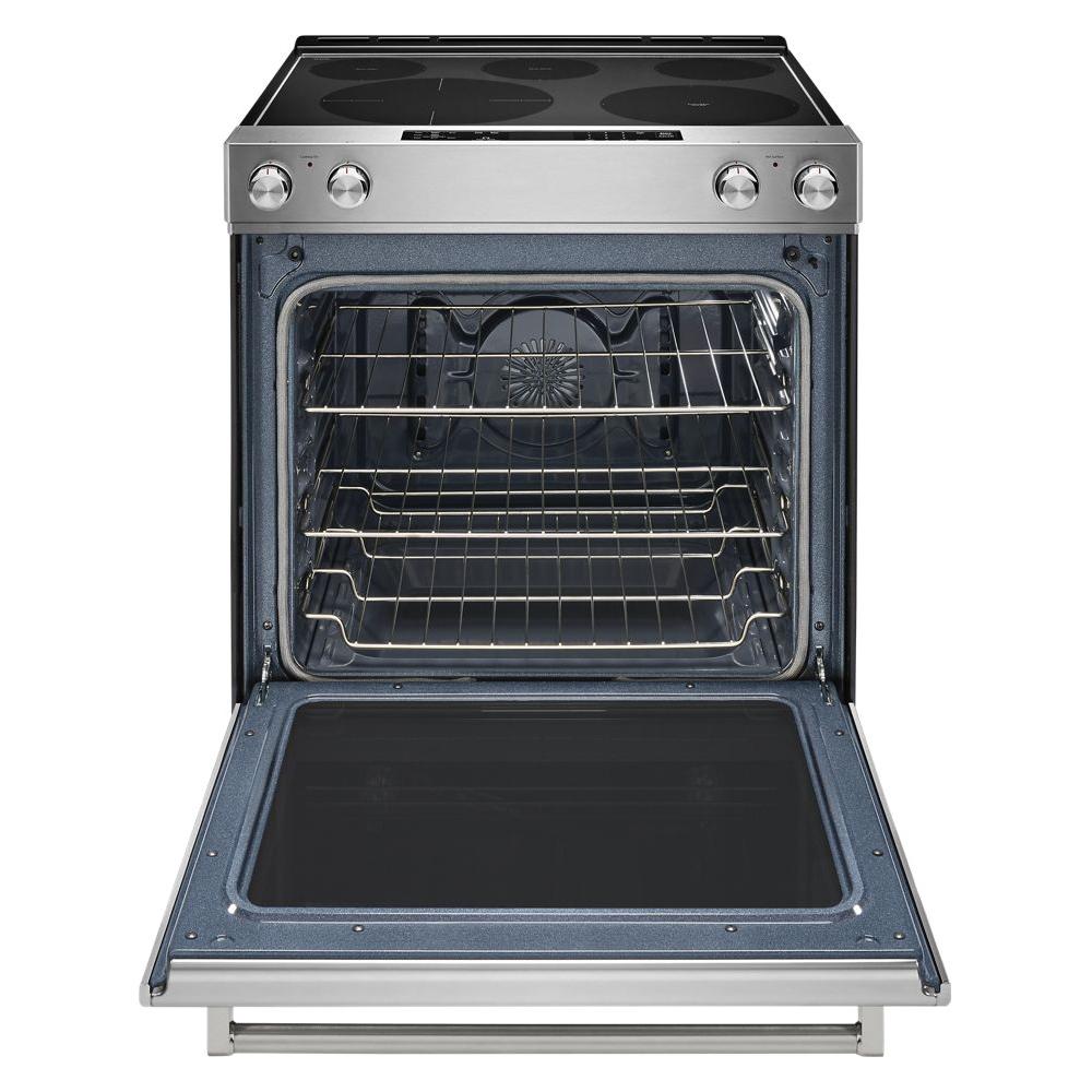 KitchenAid® KSEG700ESS 6.4 cu. ft 240V 5-Element Slide-In Electric Range, Stainless Steel