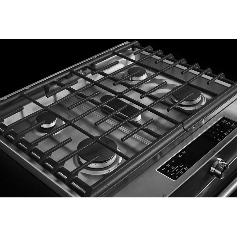 KitchenAid® KSGB900ESS 6.5 cu. ft Slide-In Gas Range, Stainless Steel thumbnail 3