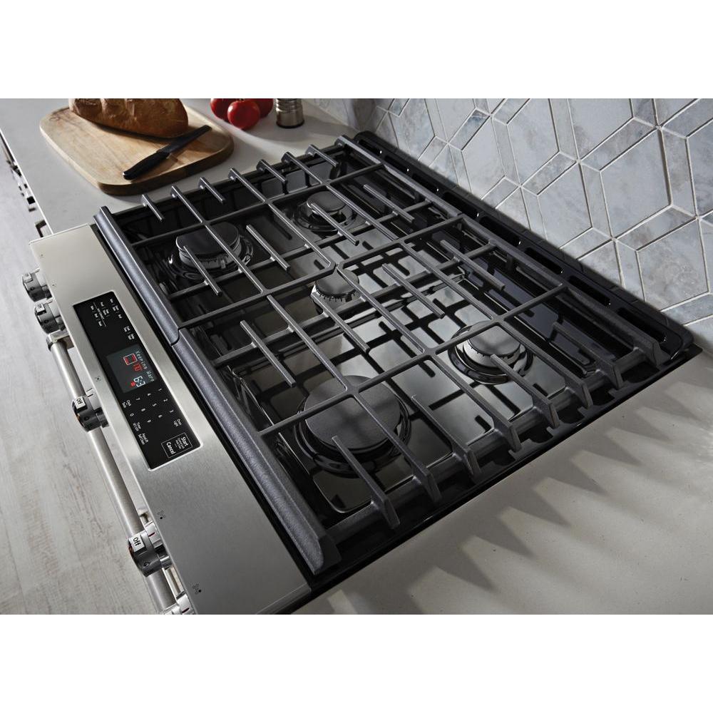 KitchenAid® KSGG700ESS 5.8 cu. ft Slide-In Gas Range, Stainless Steel thumbnail 3